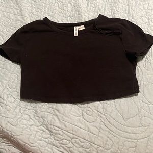 Divided (H&M) Black Cropped Top